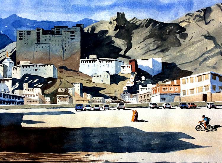 Leh, Watercolor